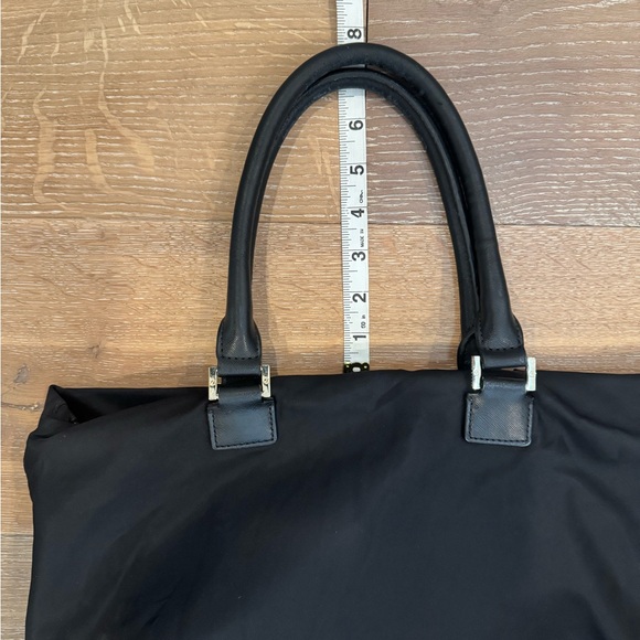 Tory Burch Black Nylon Tote Bag with Gold Accents - Picture 10 of 10